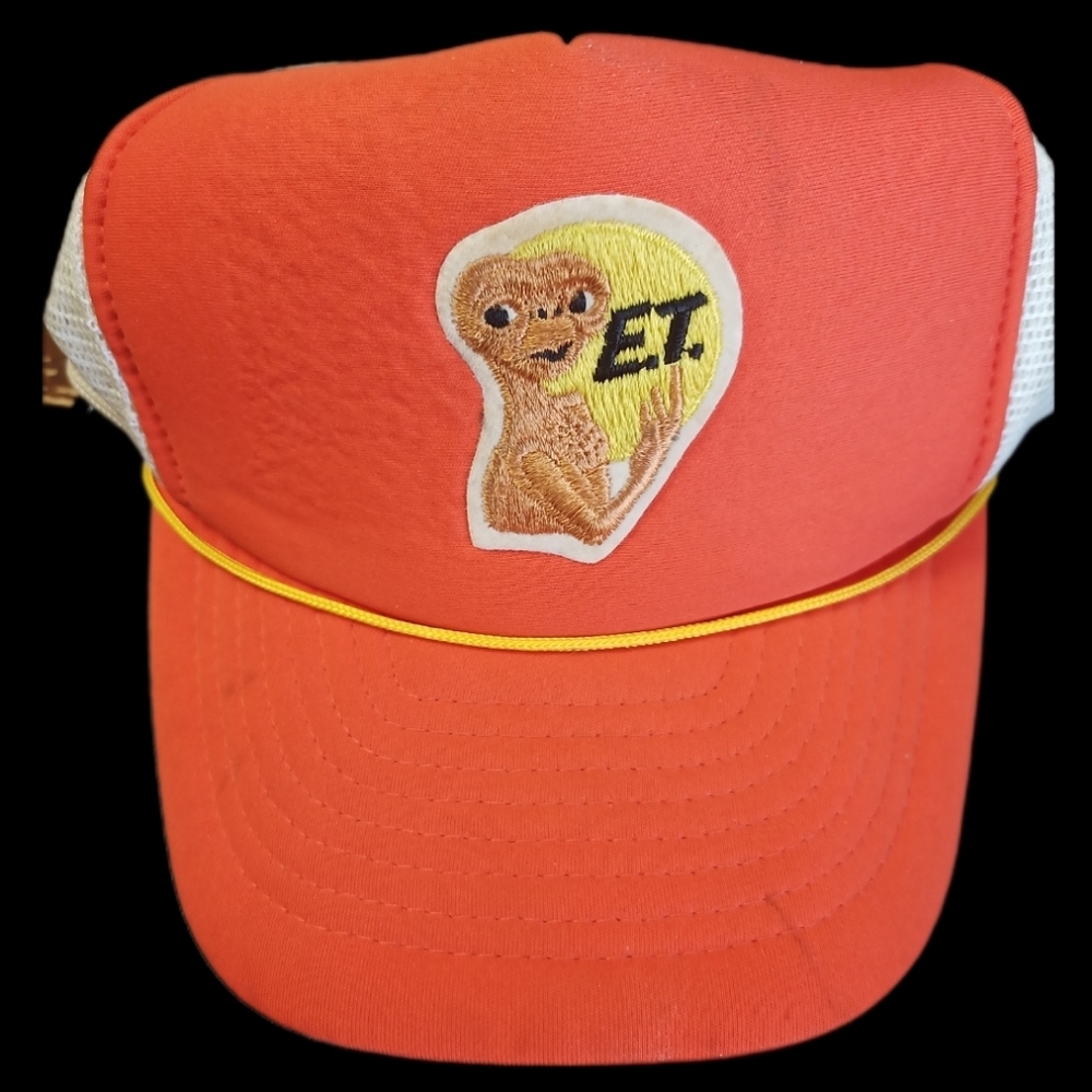 Vintage 1980's ET Extraterrestrial Hat Snapback OS *Flawed*